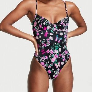 NWOT Victoria's Secret Essential Wicked One Piece Swimsuit in Black and …